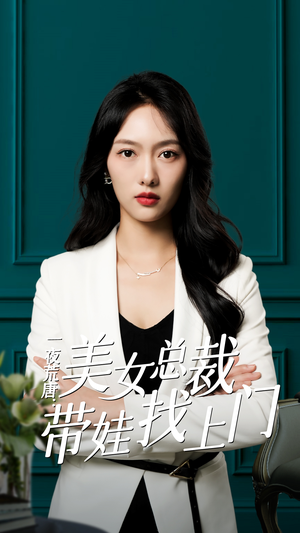 一夜荒唐：美女总裁带娃找上门（83集）最近很火的短剧