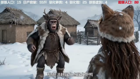 穿成南方古猿，生存百万年！第二季（50集）战神短剧推荐