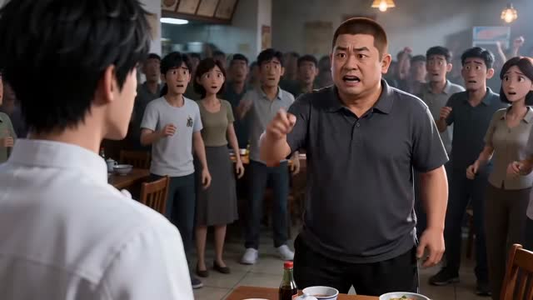 汪氏小厨开餐馆还债，结果全网抢着吃（1-300集）好看的国产短剧