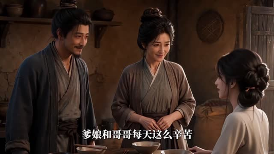 穿成私奔夫妇长女，我摆摊养全家（119集）舍不得看完